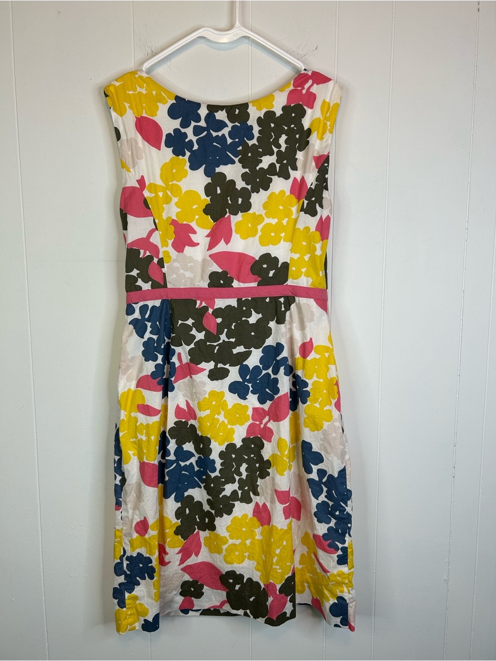 Boden Womems Size 12L Floral Sleeveless Knee Length Dress 328